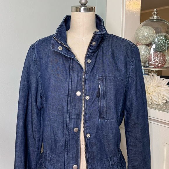 Talbots Denim Field Jacket Jean Jacket Medium - Picture 6 of 13